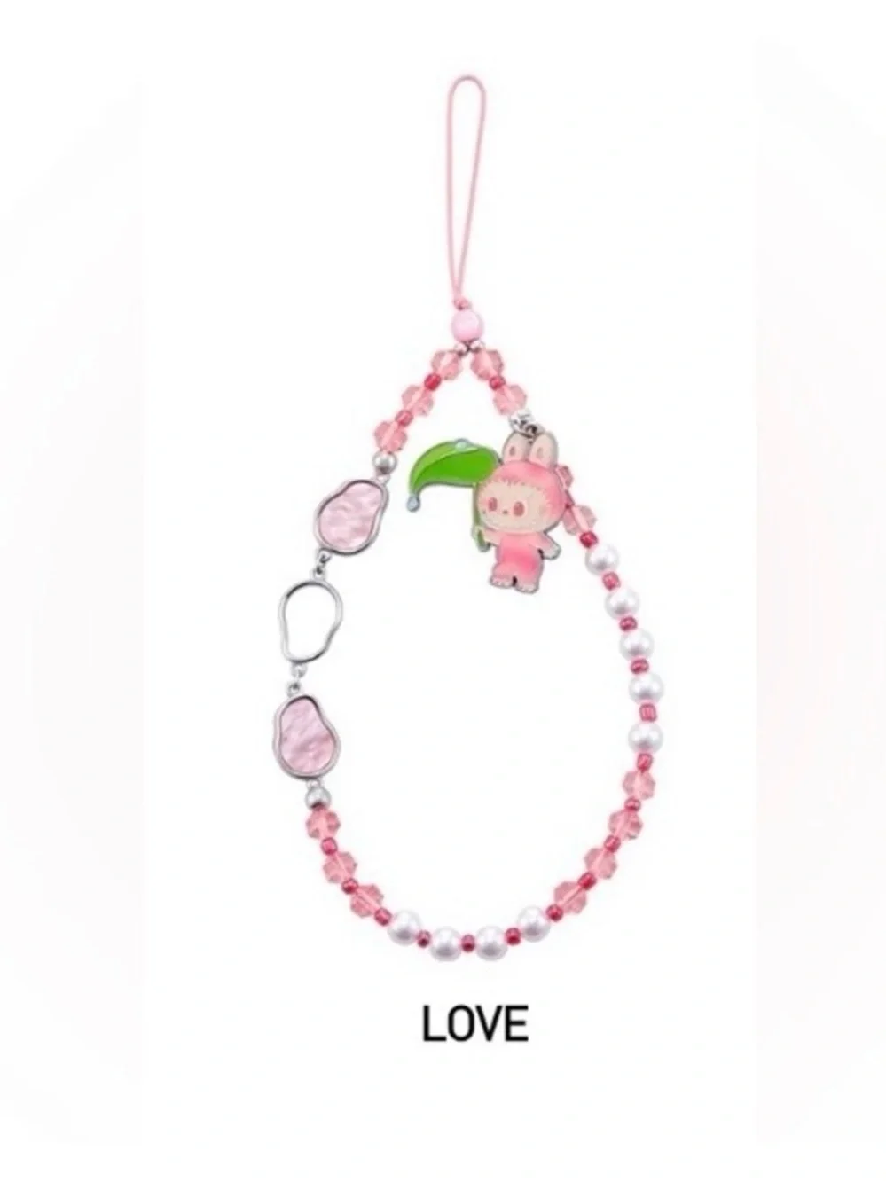 Secret Labubu BIE Phone Charm “ID” along with Love and Loyalty phone charms.